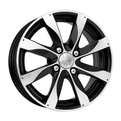 K&K Джемини 5,5x14 4x100 ET49 D56,6 Алмаз черный