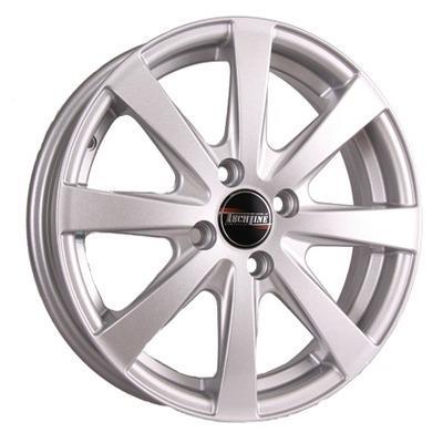 Tech Line 634 6x16 4x100 ET49 D54,1 Silver