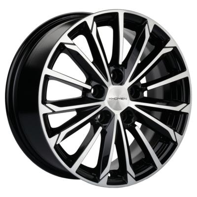 Khomen Wheels Double-Spoke 1611 (16_Octavia A7) 6,5x16 5x112 ET46 D57,1 Black-FP