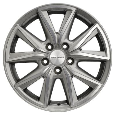 Khomen Wheels KHW1706 (Camry) 7x17 5x114,3 ET45 D60,1 G-Silver-FP
