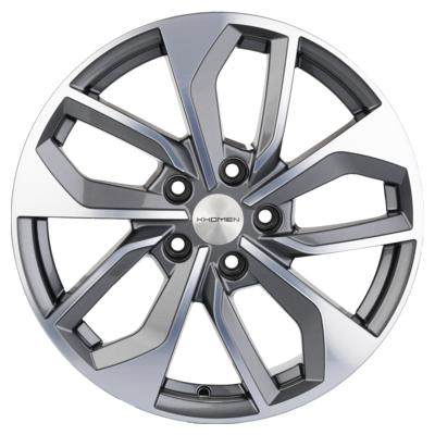 Khomen Wheels KHW1703 (Tiguan) 7x17 5x112 ET43 D57,1 Gray-FP
