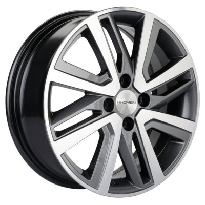 Khomen Wheels V-Spoke 609 (16_Vesta/Largus) 6x16 4x100 ET50 D60,1 Gray-FP