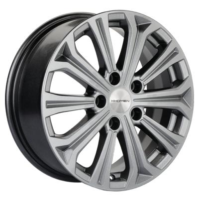 Khomen Wheels Cross-Spoke 1610 (ZV 16_Octavia) 6,5x16 5x112 ET46 D57,1 G-Silver
