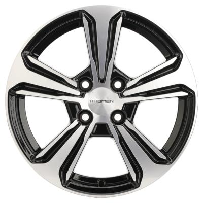 Khomen Wheels U-Spoke 502 (15_Solaris I) 6x15 4x100 ET48 D54,1 Black-FP