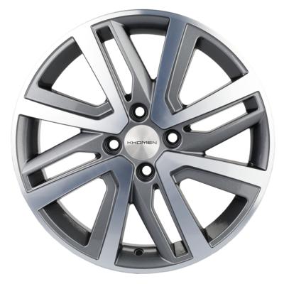 Khomen Wheels V-Spoke 1609 (16_Stepway) 6x16 4x100 ET37 D60,1 Gray-FP