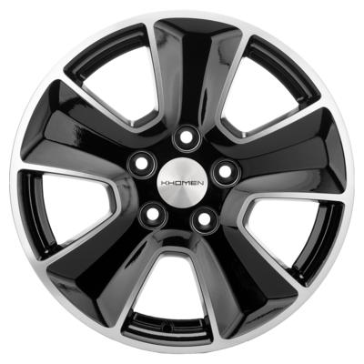 Khomen Wheels U-Spoke 1601 (16_Duster) 6,5x16 5x114,3 ET50 D66,1 Black-FP