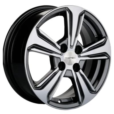 Khomen Wheels KHW1502 (Solaris II) 6x15 4x100 ET46 D54,1 G-Silver-FP