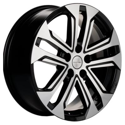 Khomen Wheels KHW1803 (Coolray) 7x18 5x114,3 ET50 D54,1 Black-FP
