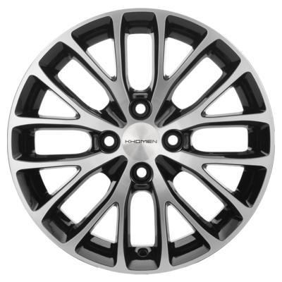Khomen Wheels KHW1506 (Rio I) 6x15 4x100 ET48 D54,1 Black-FP
