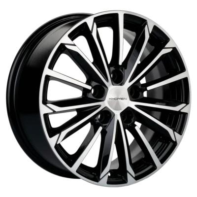 Khomen Wheels KHW1611 (Sonata) 6,5x16 5x114,3 ET43 D67,1 Black-FP