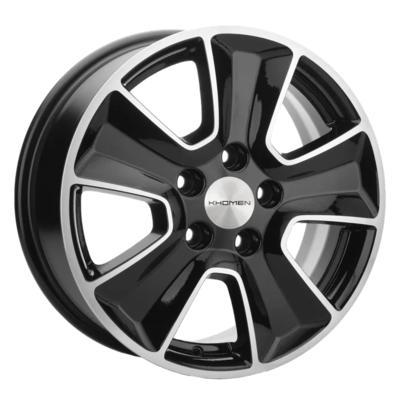 Khomen Wheels KHW1601 (Geely Atlas Pro) 6,5x16 5x114,3 ET45 D54,1 Black-FP