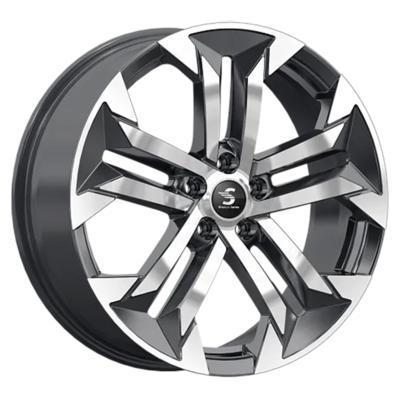 Premium Series KR015 (Geely Tugella) 7,5x19 5x108 ET46 D63,35 Diamond Black Gris