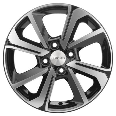 Khomen Wheels KHW1501 (Cobalt) 6x15 4x100 ET39 D56,6 Black-FP